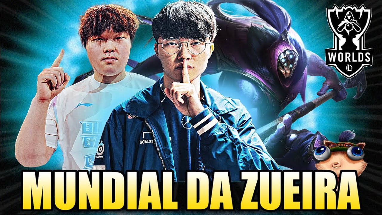 VIRADA IMPOSSÍVEL em T1 x G2 e o MELHOR JAX do MUNDO - MUNDIAL DA ZUEIRA | WORLDS 2024