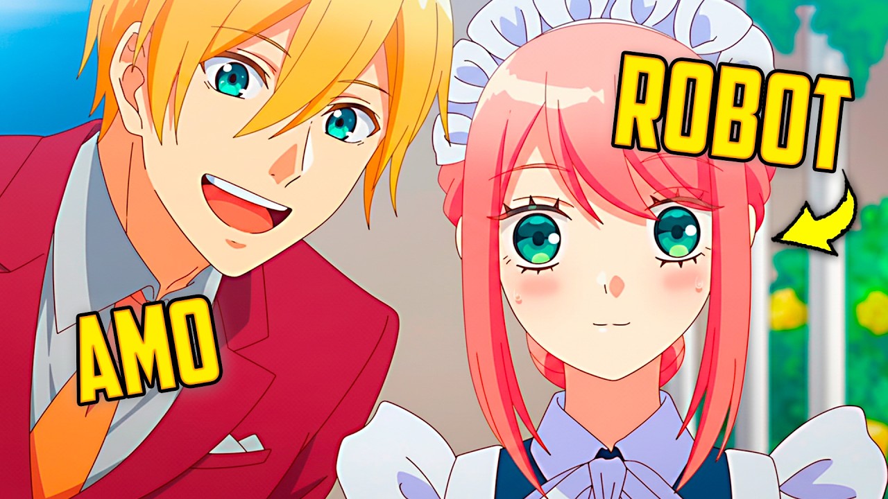 💖Chica FINGIÓ ser un ROBOT para CUIDARLO pero SE ENAMORÓ (1-12) - Kikaijikake no Marie RESUMEN