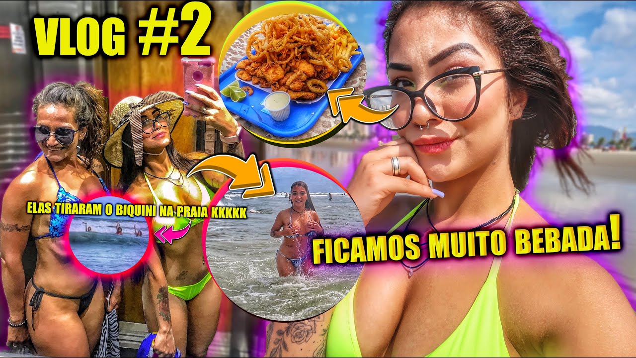 VLOG| FIQUEI BEBADA NA PRAIA E MAE FICOU BRAVA *tente não rir kkkkk*