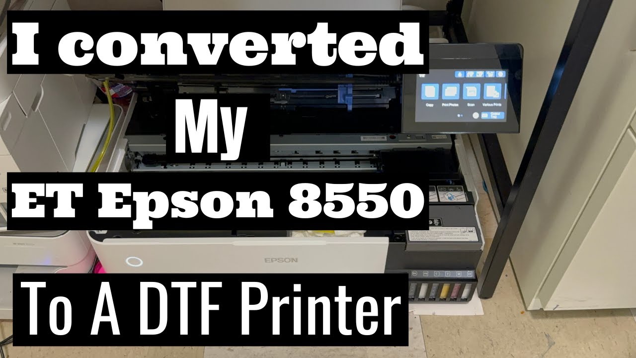 ET Epson 8550 | How I Converted The Epson 8550 Into A DTF Printer | Added A Output Tray.
