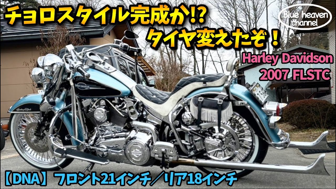 【ハーレー】遂にタイヤ変えたぞ！チョロスタイル完成か！？