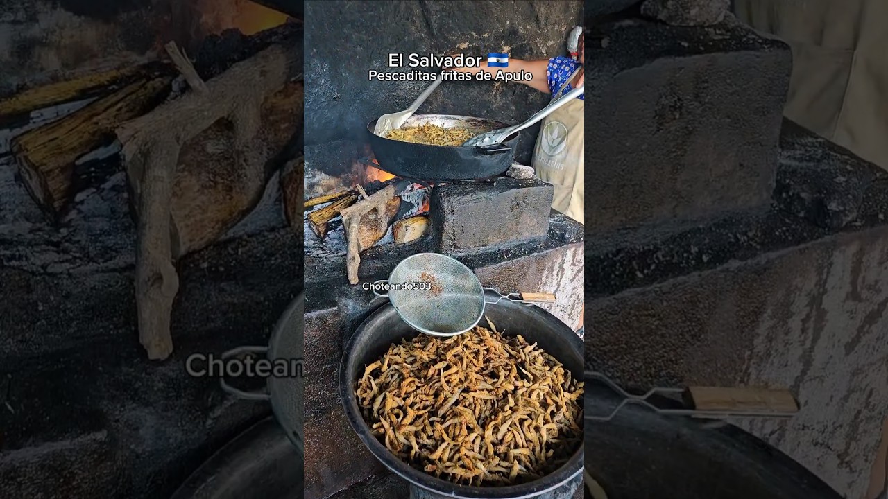 pescaditas fritas en Apulo #ElSalvador #choteando503