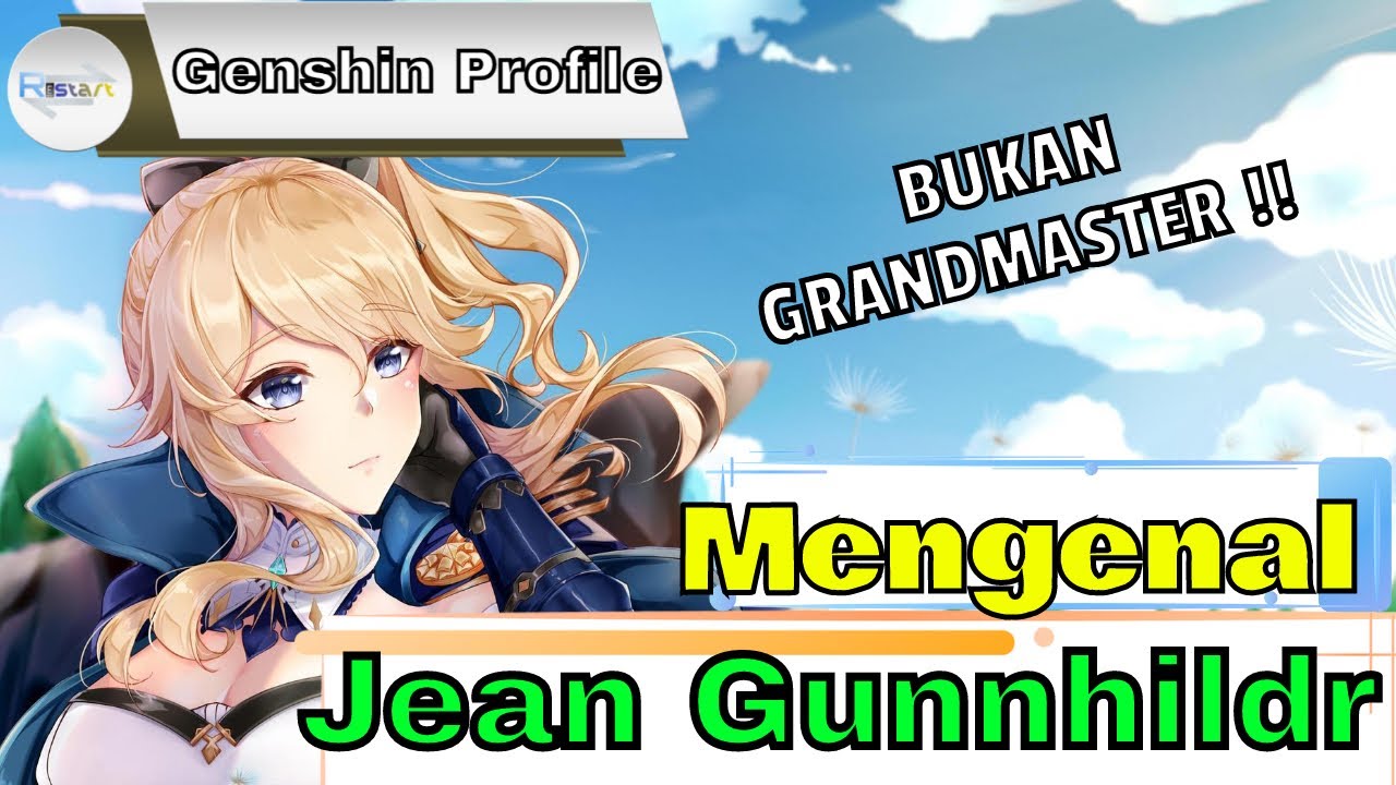 Mengenal Jean Gunnhildr sang BUKAN GRANDMASTER of Favonious of Monstadt | Genshin Profile