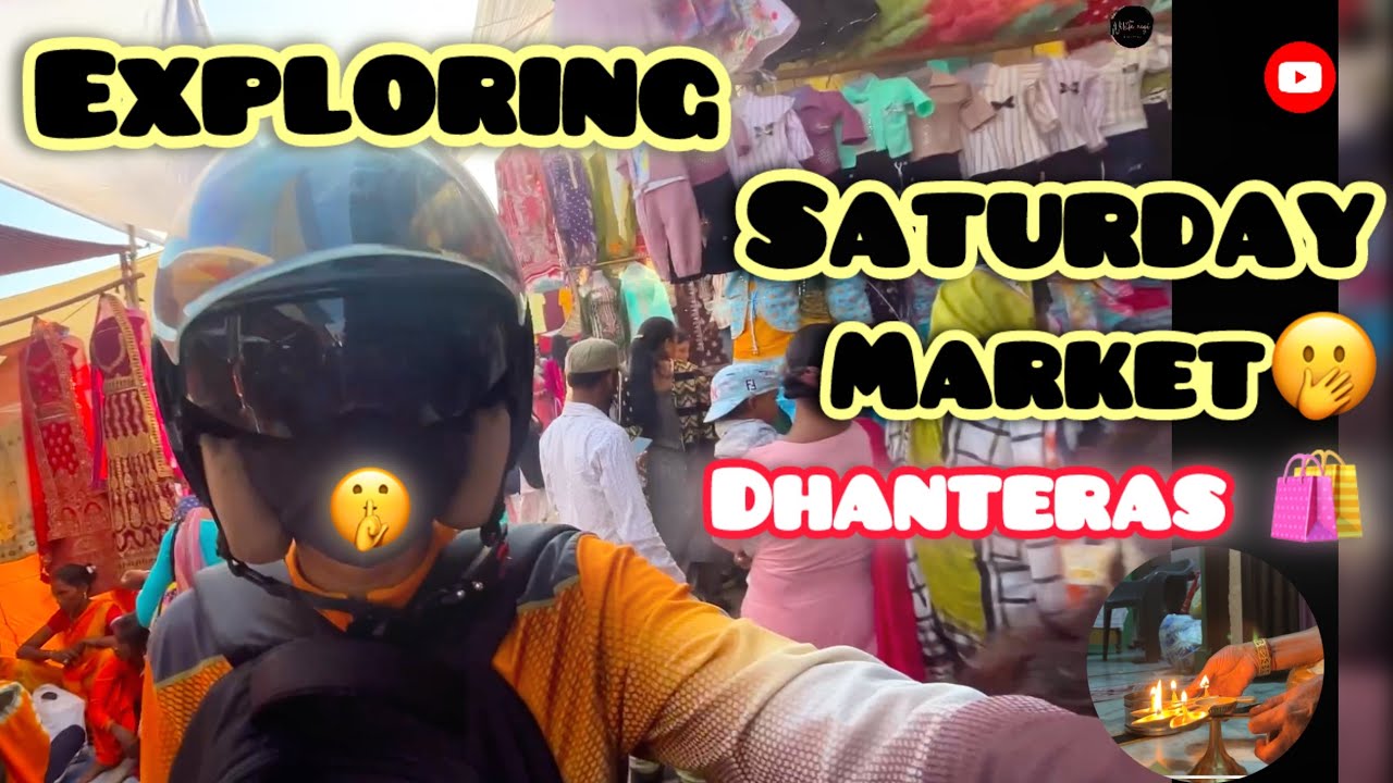 📍Haldwani’s Saturday Market 🛍️ Dhanteras Shopping 2025 🤩 #vlog #dailyvlog #familyvlog 