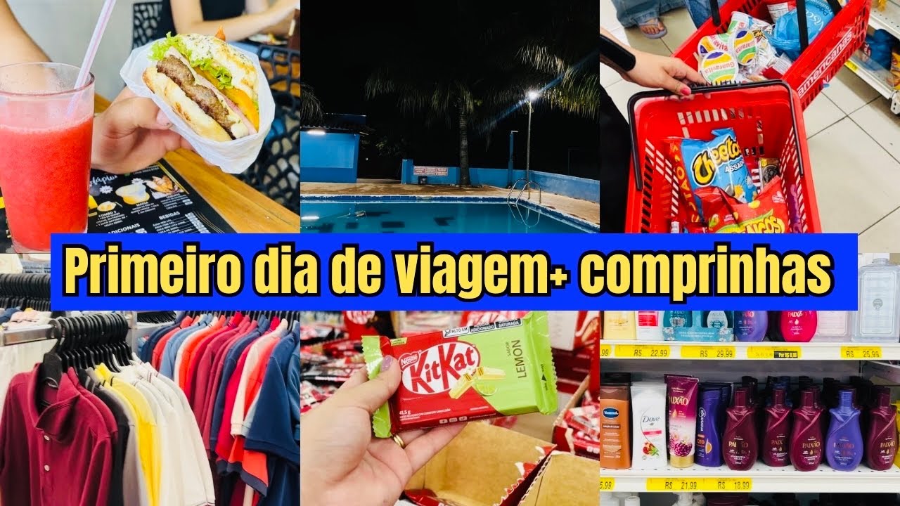 VLOG PRIMEIRO DIA DE VIAGEM! MUITA CORRERIA + COMPRINHAS 