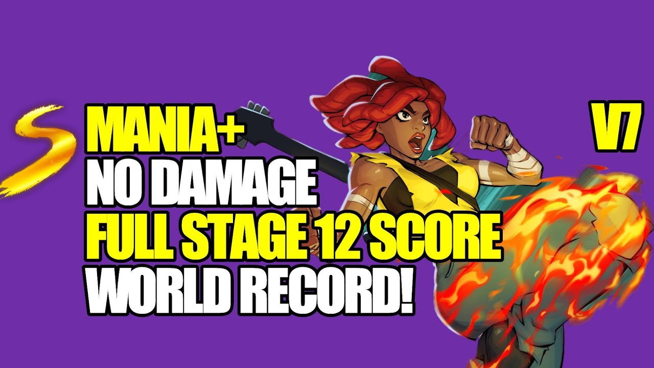 Streets of Rage 4 - Cherry Stage 12 Full Stage Score Mania+ WR V7