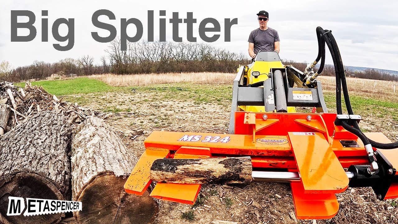 Big Eastonmade Log Splitter for the Mini Skid Steer