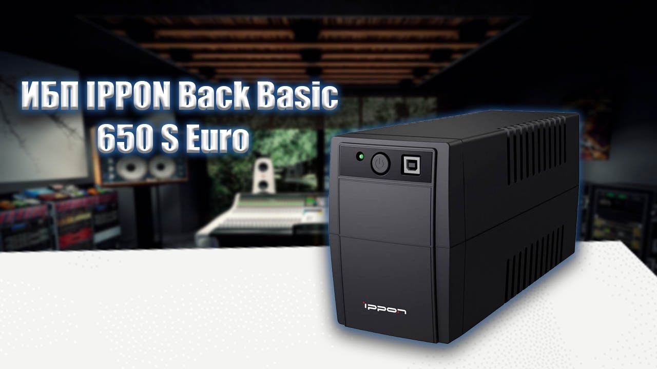 ИБП IPPON Back Basic 650 S Euro