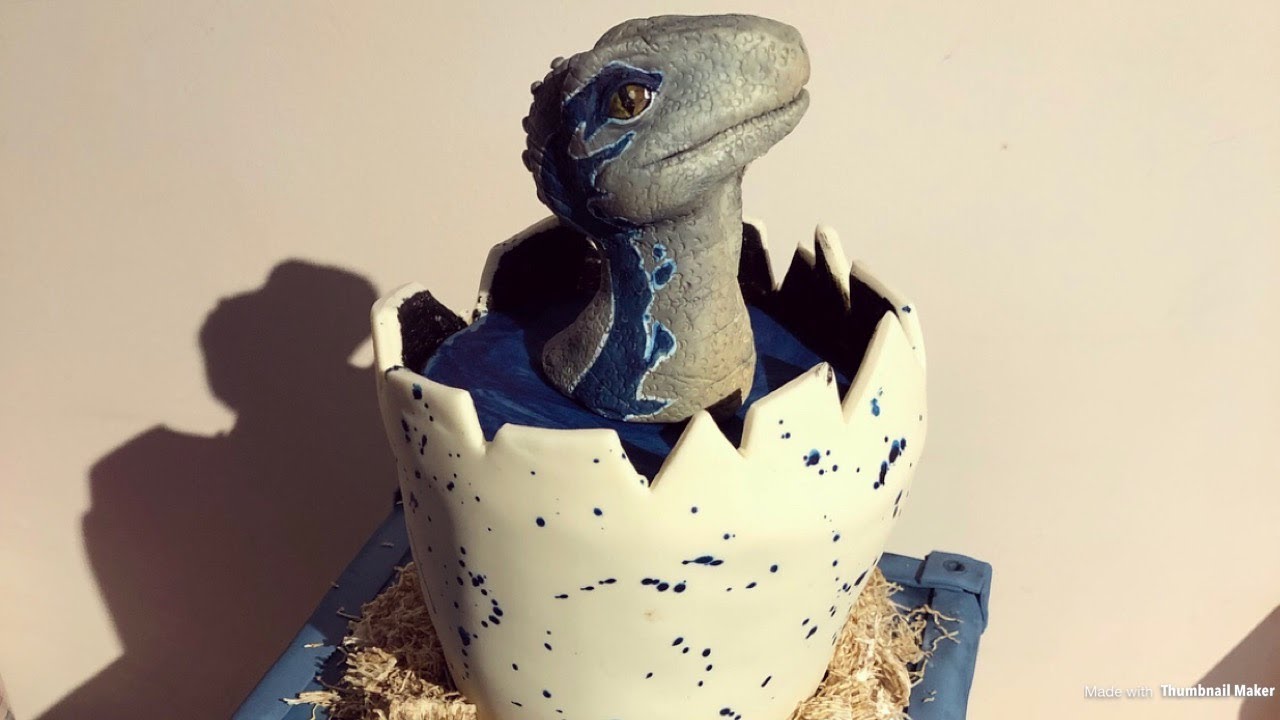 CAKE NATION | Как сделать резной 3D-торт в виде яйца динозавра