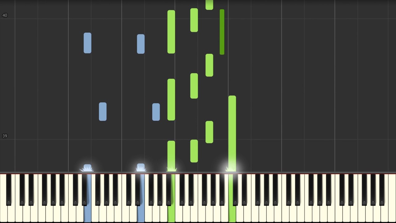 Moonlight sonata (1st mov) - L.V Beethoven - Piano tutorial (high quality audio)