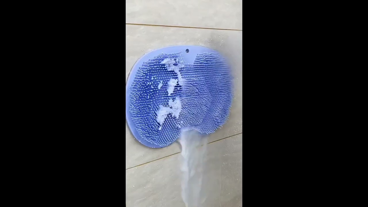 Escova De Silicone Para Esfregar Com P&eacute;s/Tapete De Massagem Lavar As Costas #shorts