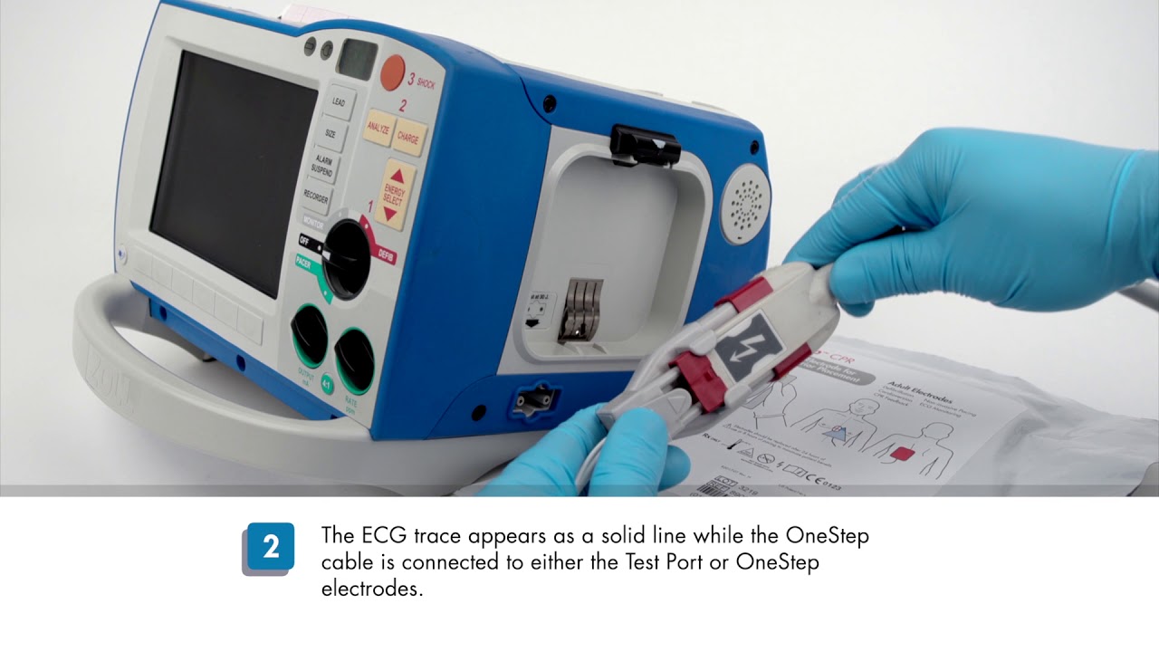 R Series Defibrillator Testing With Hands Free Therapy Electrodes