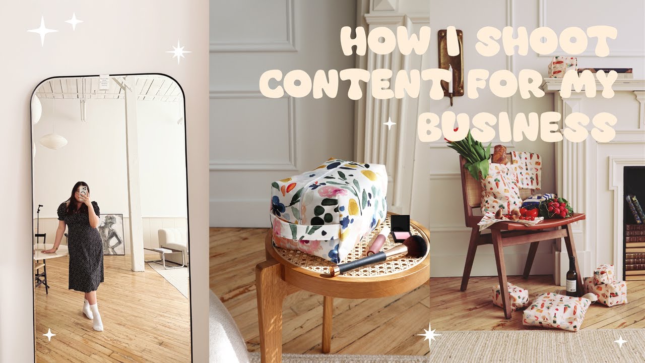 How I Film & Shoot Content for My Small Business ✿ Behind the Brand Photoshoot Vlog