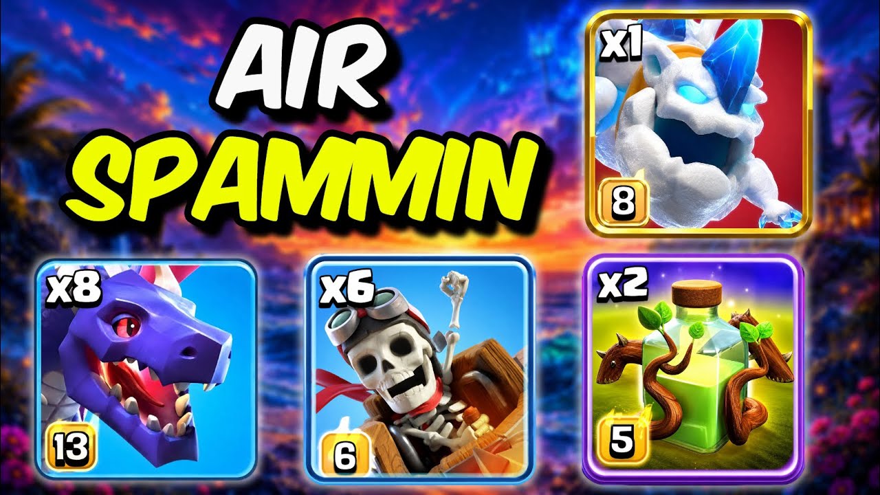 Air Spamming in the Top 1K Global | Clash of Clans