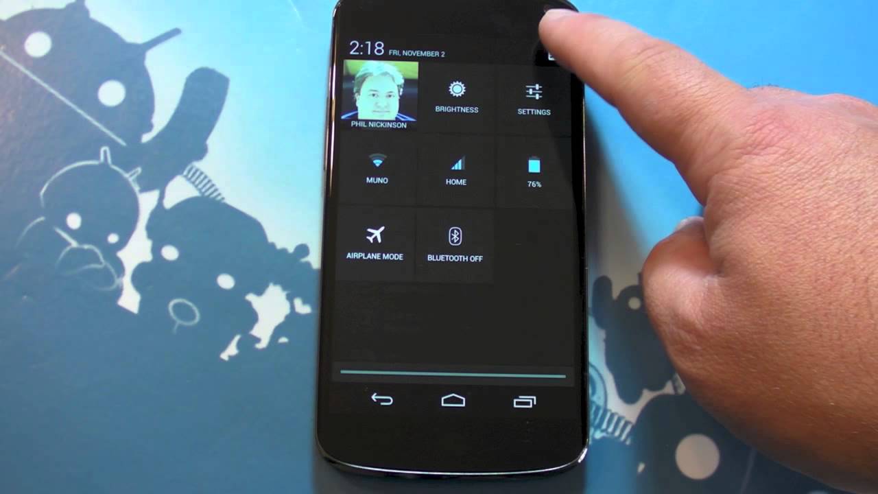 The new notifications and settings in Android 4.2