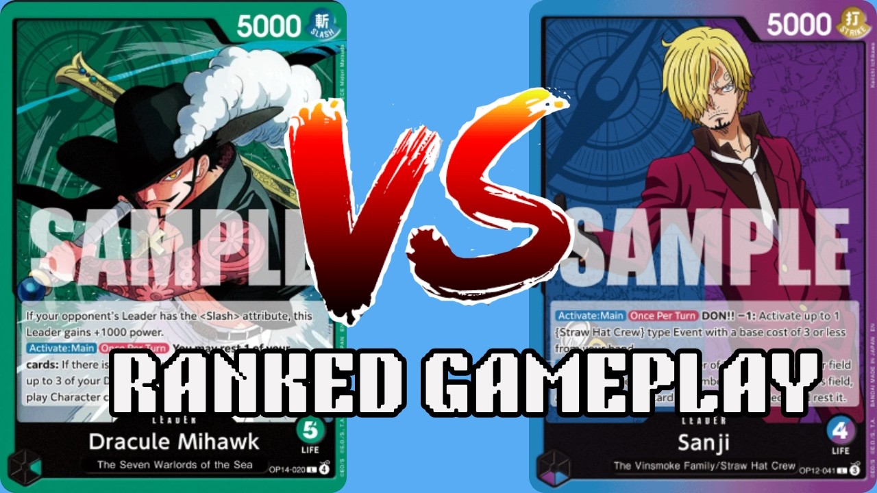 A Gentleman’s Duel | Green Mihawk vs Blue-Purple Sanji (OP14)