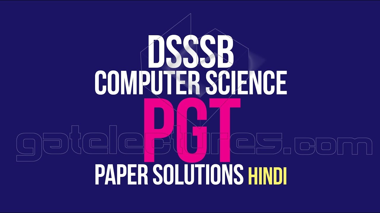 DSSSB PGT Computer Science Expected MCQ's 33 to 50 Operating System