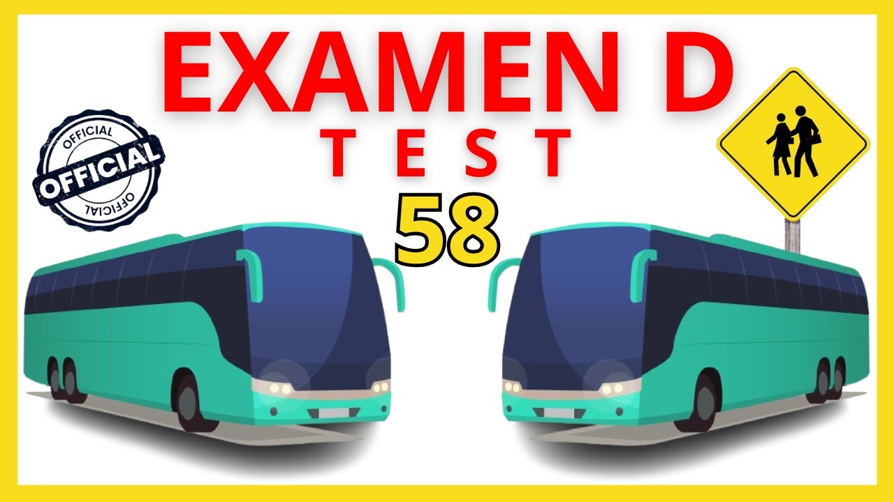 TEST5️⃣8️⃣EXAMEN TEORICO Carnet de Conducir D1 D 2025