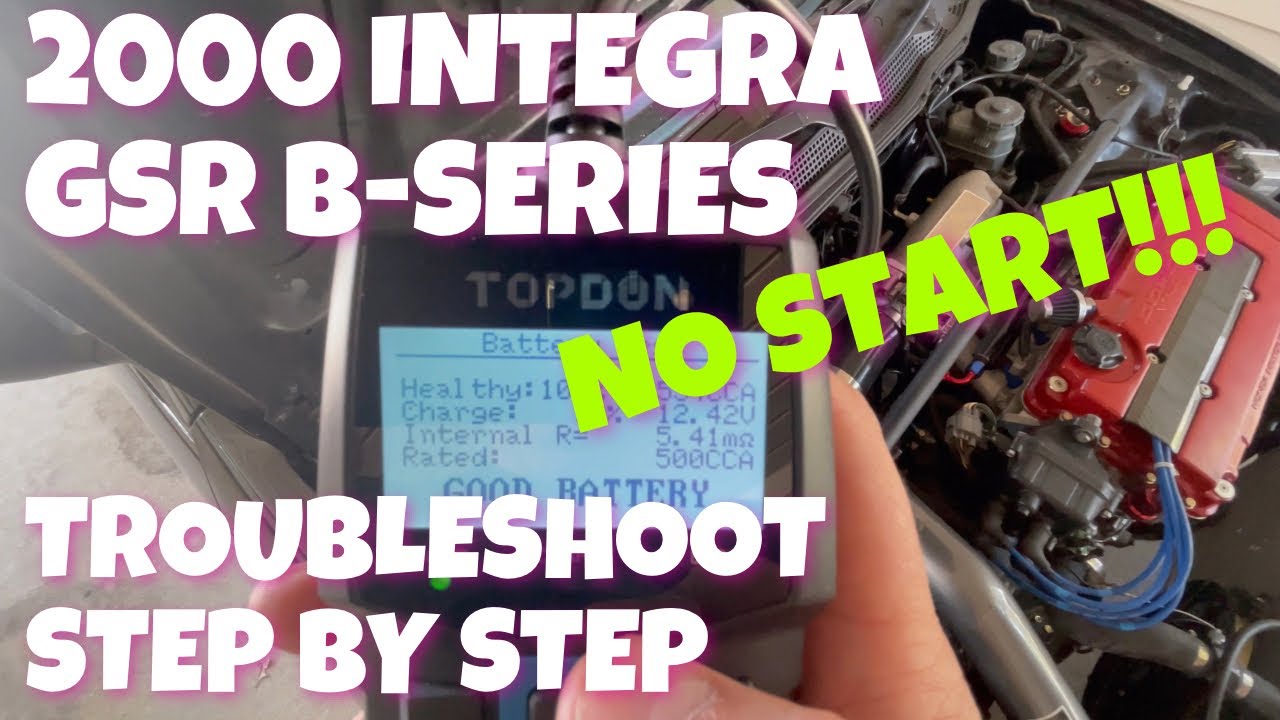 Не заводится, Integra gsr B-Series 2000 года. Пошаговое решение проблемы!!!!
