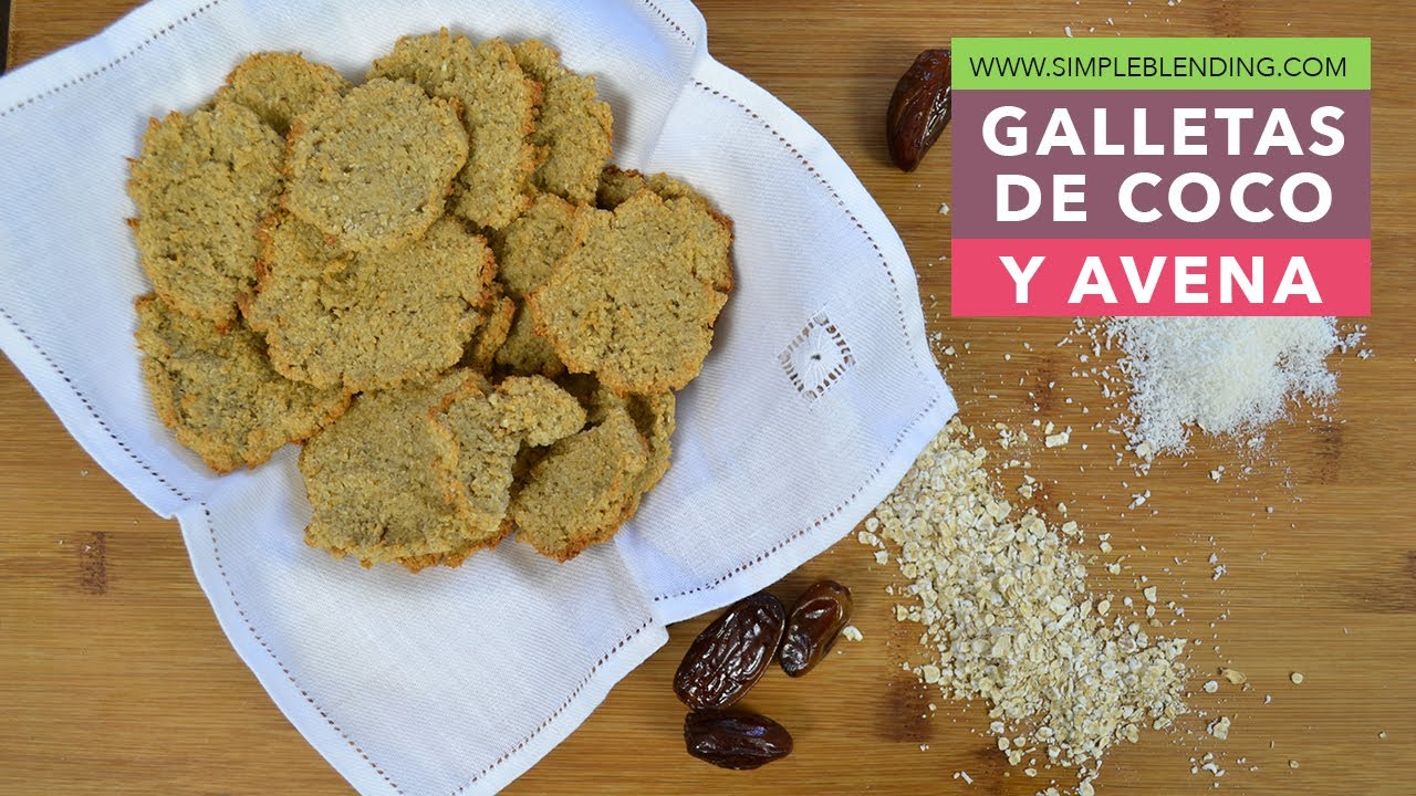 GALLETAS DE COCO Y AVENA | Receta para reutilizar la pulpa de la leche de coco | Galletas de avena