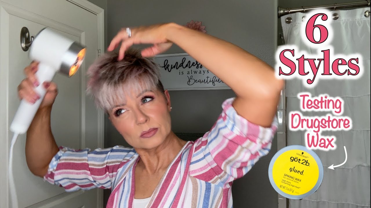 Testing Drugstore Wax on My New Pixie 💥 6 Looks, 1 Cut