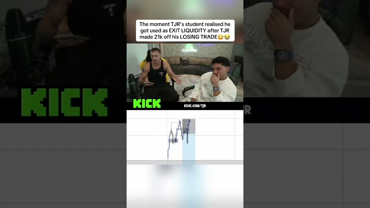 TJR just used his own student as exit liquidity 😳 #tjr