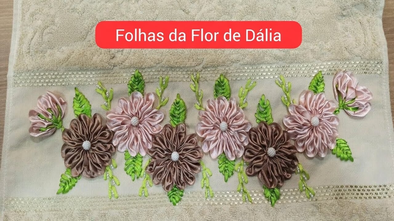 Continuação da Flor Dália | Aula 2 | Bordado Fácil e Elegante