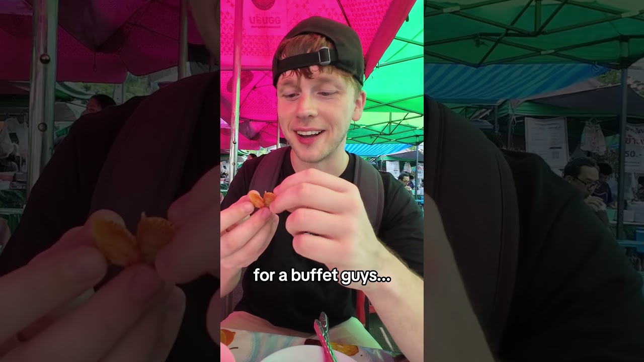 World Cheapest Buffet in Bangkok, Thailand 🇹🇭 (50 BAHT ONLY?!) #reels