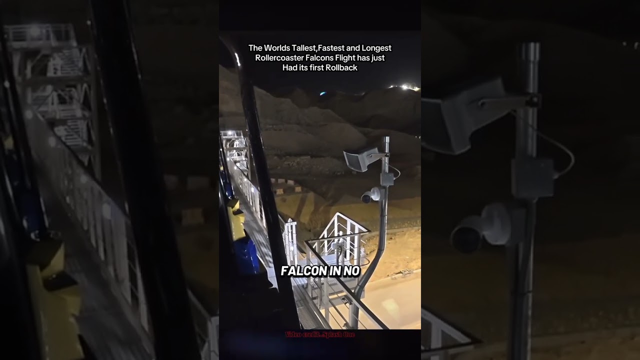 Rollback on falcons flight at sixflags qiddiya city  video credit 