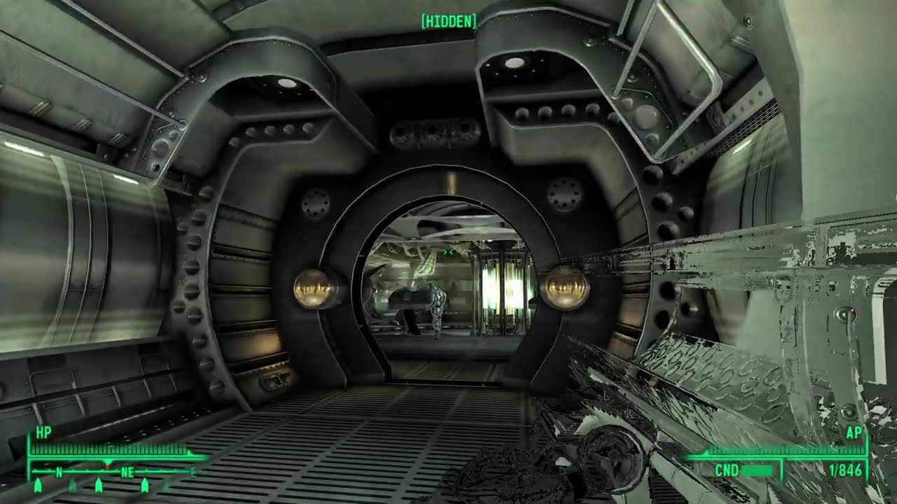 Fallout 3 -Mothership Zeta Part 11- Trying to get to the death ray control room/ Fat Man and stealth