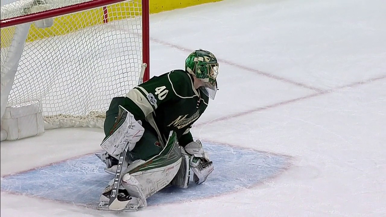 Dubnyk stung in the shoulder by Vesey&rsquo;s rocket shot