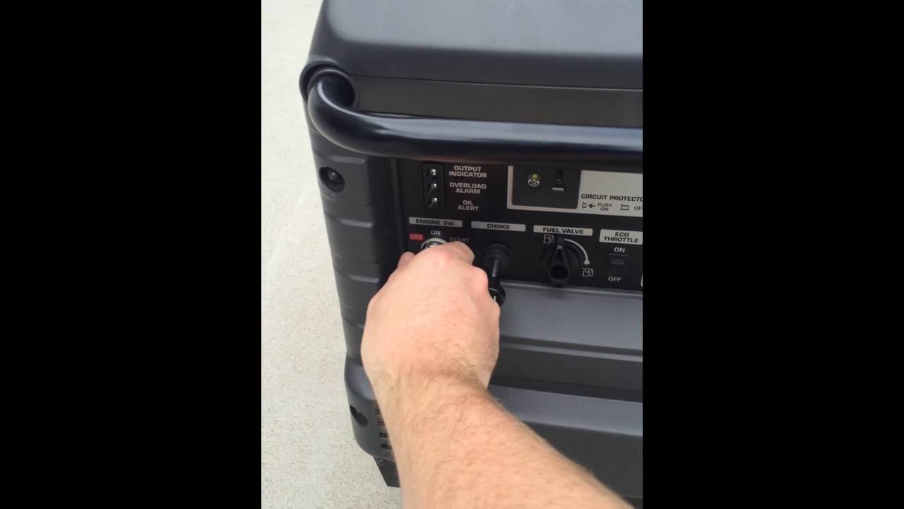Honda EU3000is Cold Start and Eco Switch