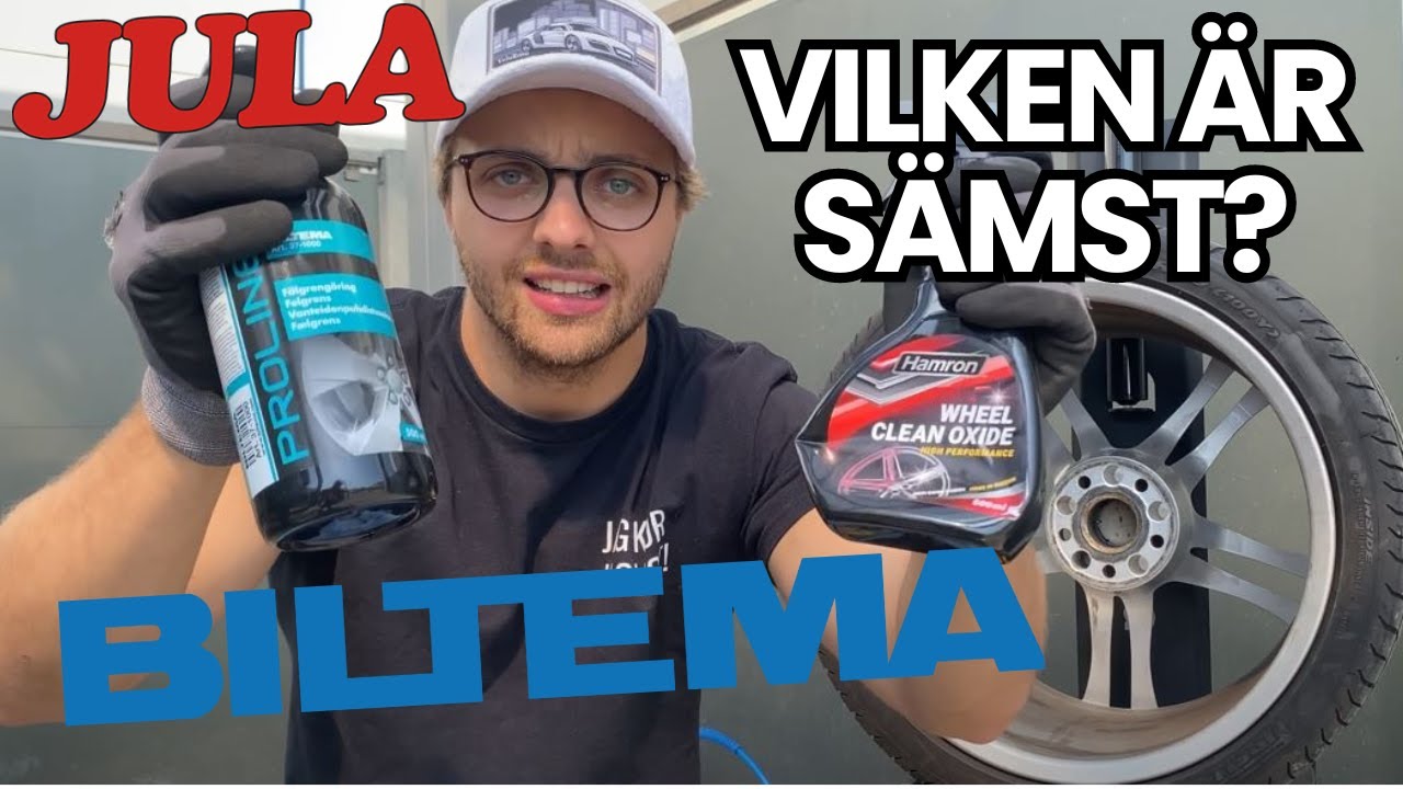 Testar Fälgrengöringar Biltema vs Jula
