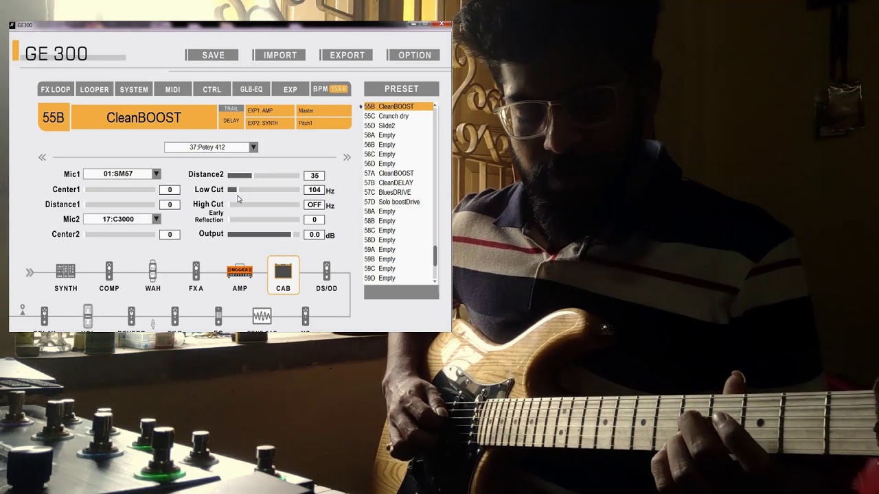 MOOER GE300- Tone building from scratch - Round cleans.