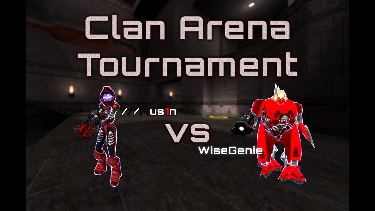 Quake 3 Clan Arena Tournament | Mus1n vs WiseGenie | Gameplay with FPS Switch