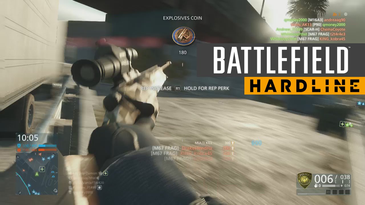 Battlefield Hardline : SNIPER GAMEPLAY (Battlefield Hardline Sniper Rifle)