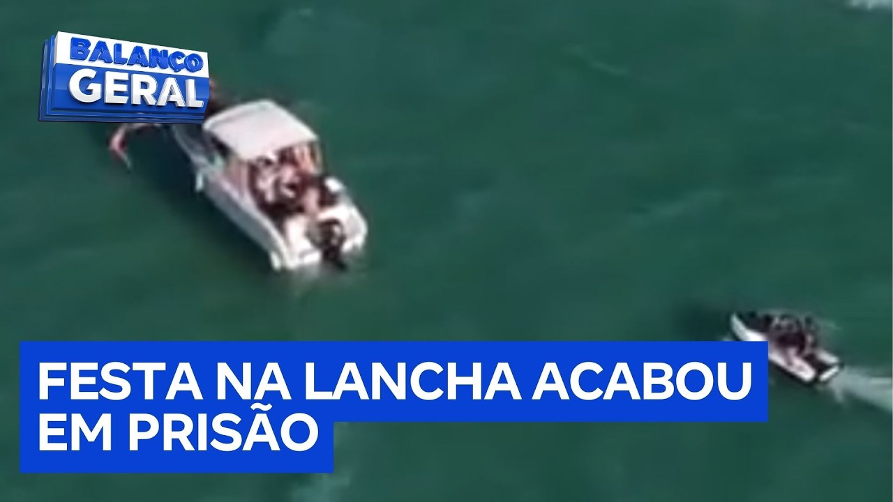 Operação policial prende chefe do tráfico em lancha de alto padrão no litoral