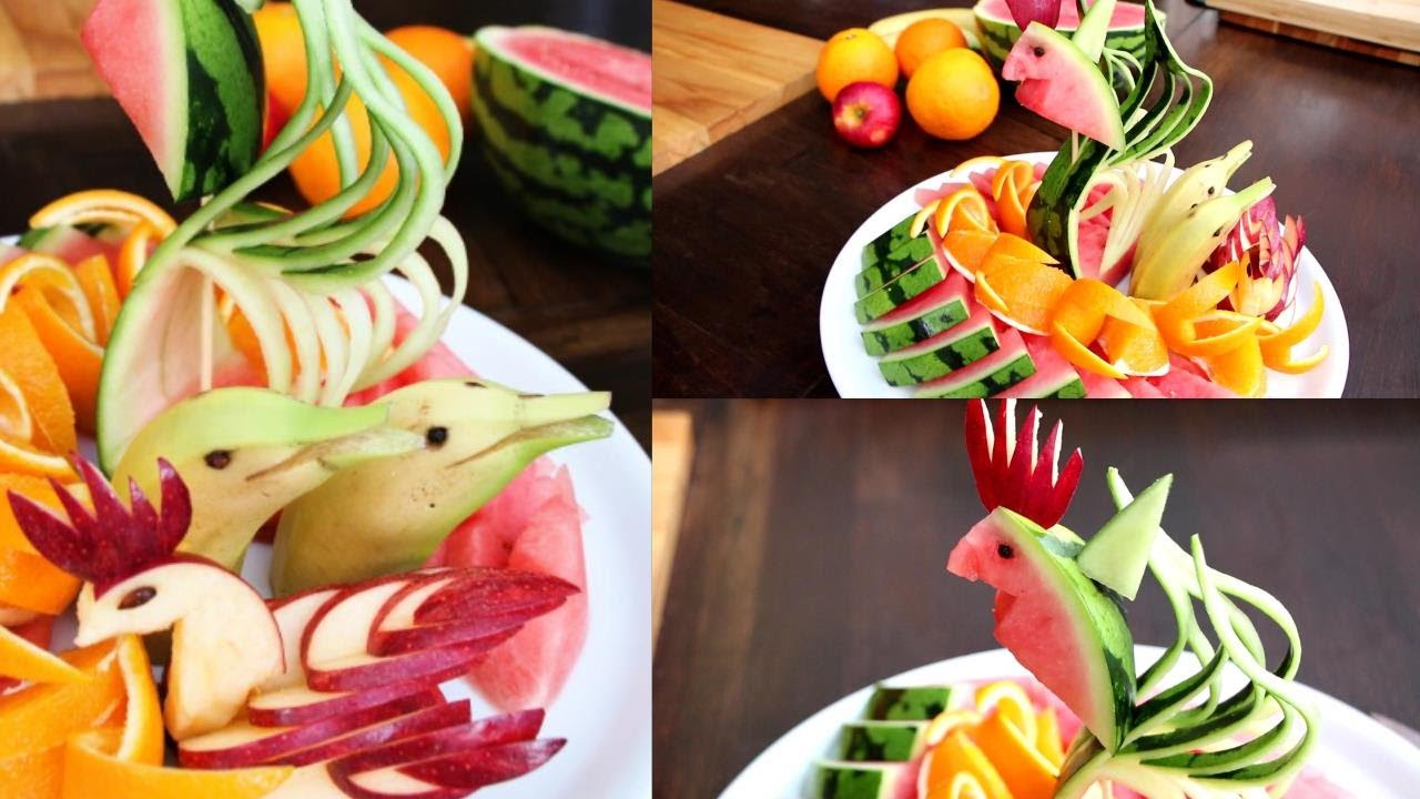 5 Super Watermelon Banana Apple Orange - 5 Creative Food Art Ideas