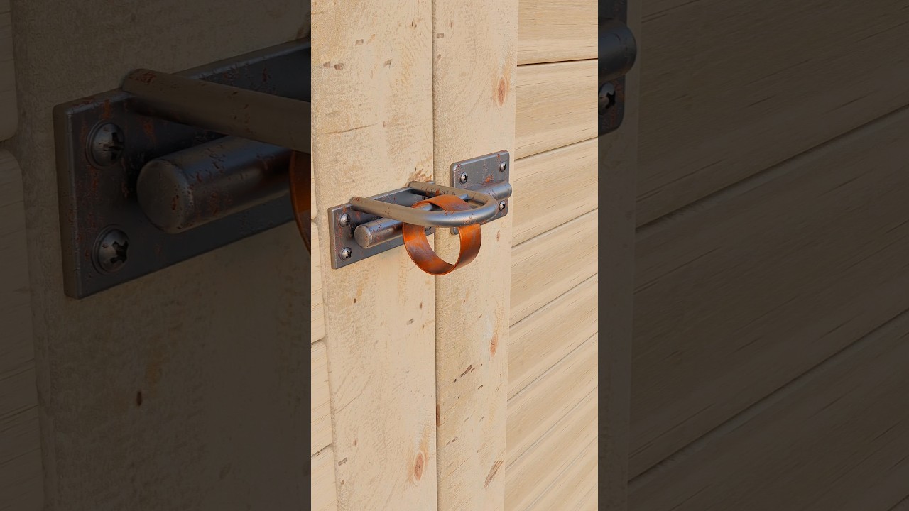 Automatic Swing Gate Latch 🔐 Design Idea #shorts #youtubeshorts #viral