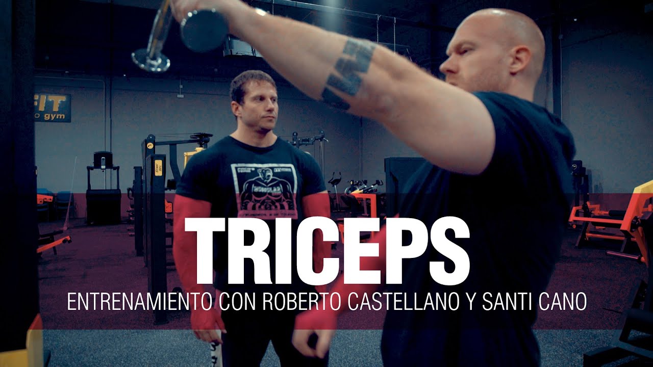 ENTRENAMIENTO DE TRICEPS CON ROBERTO CASTELLANO Y SANTI CANO EN EL MM FIT