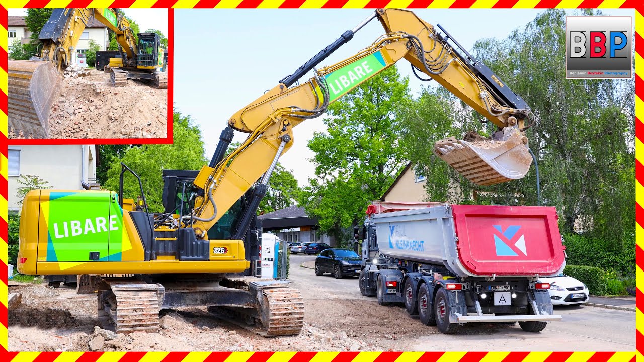 CAT 326 & MAN - Abbruch Wohnhäuser, Waiblingen, 2024. #6 #caterpillar #demolition