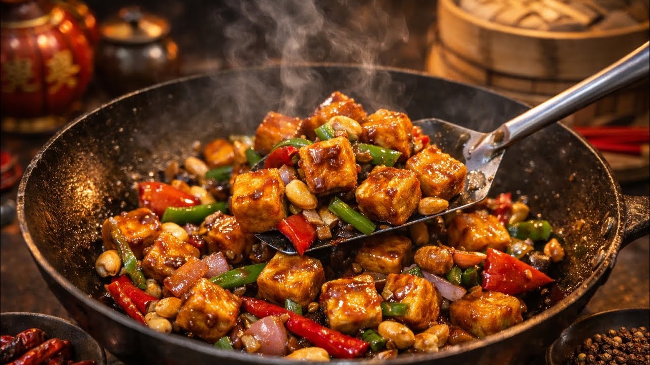 EASY PANEER KUNG PAO RECIPE | CHILLY PANEER VEG CHINESE STARTER