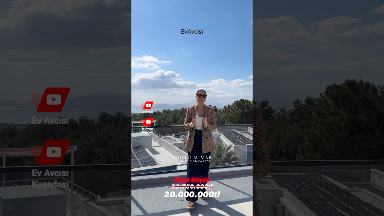 Kuşadası'nda Ödüllü Mimariye Sahip Deniz Manzaralı Satılık Lüks Villa I Kuşadası Satılık Villa 