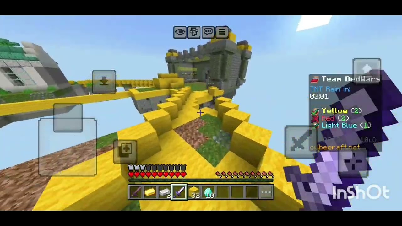 MINECRAFT BEDWARS IN CUBE WARS TELUGU #MINECRAFT#TELUGU#WAR
