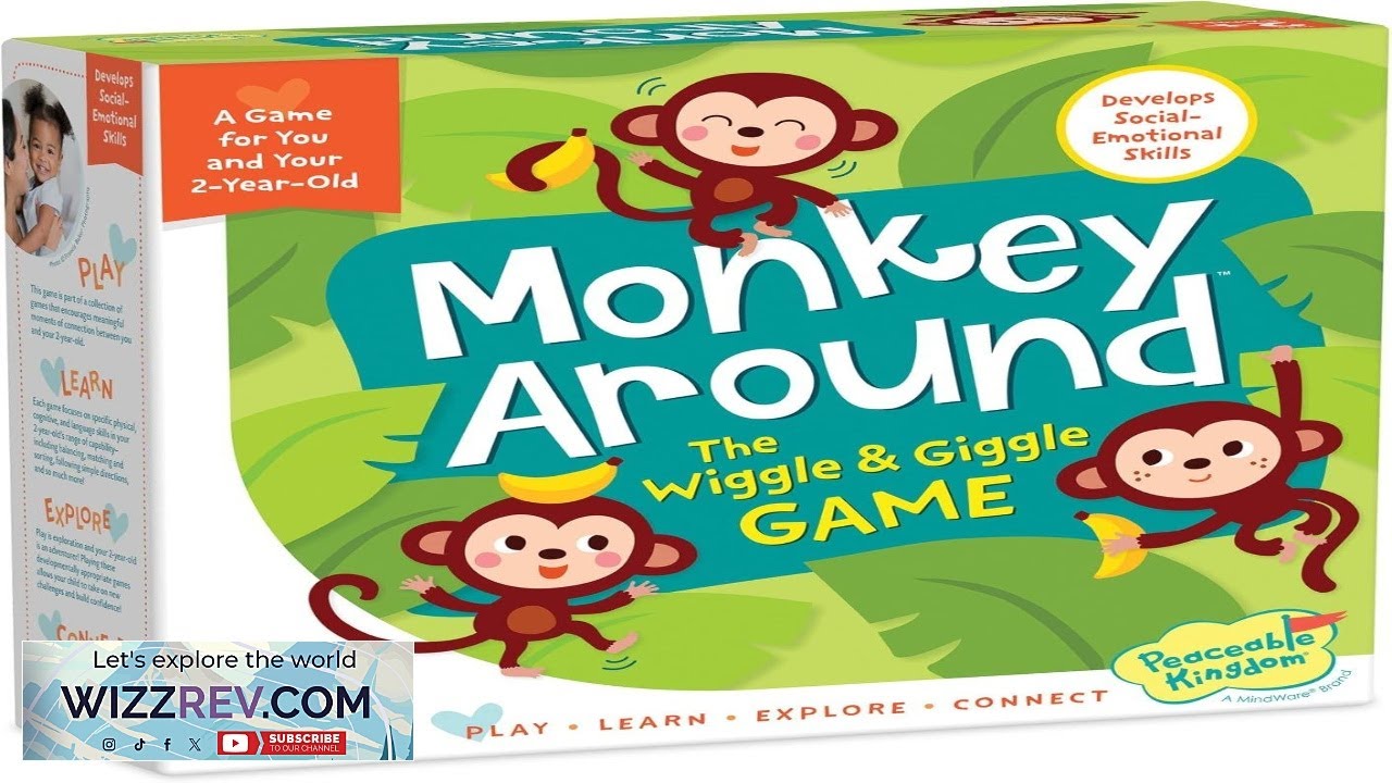 Peaceable Kingdom Monkey Around First Game for Toddlers Interactive play with Parent