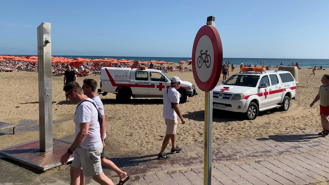 Gran Canaria Maspalomas 👙Playa del Ingles Beach Walk Nov. 2019