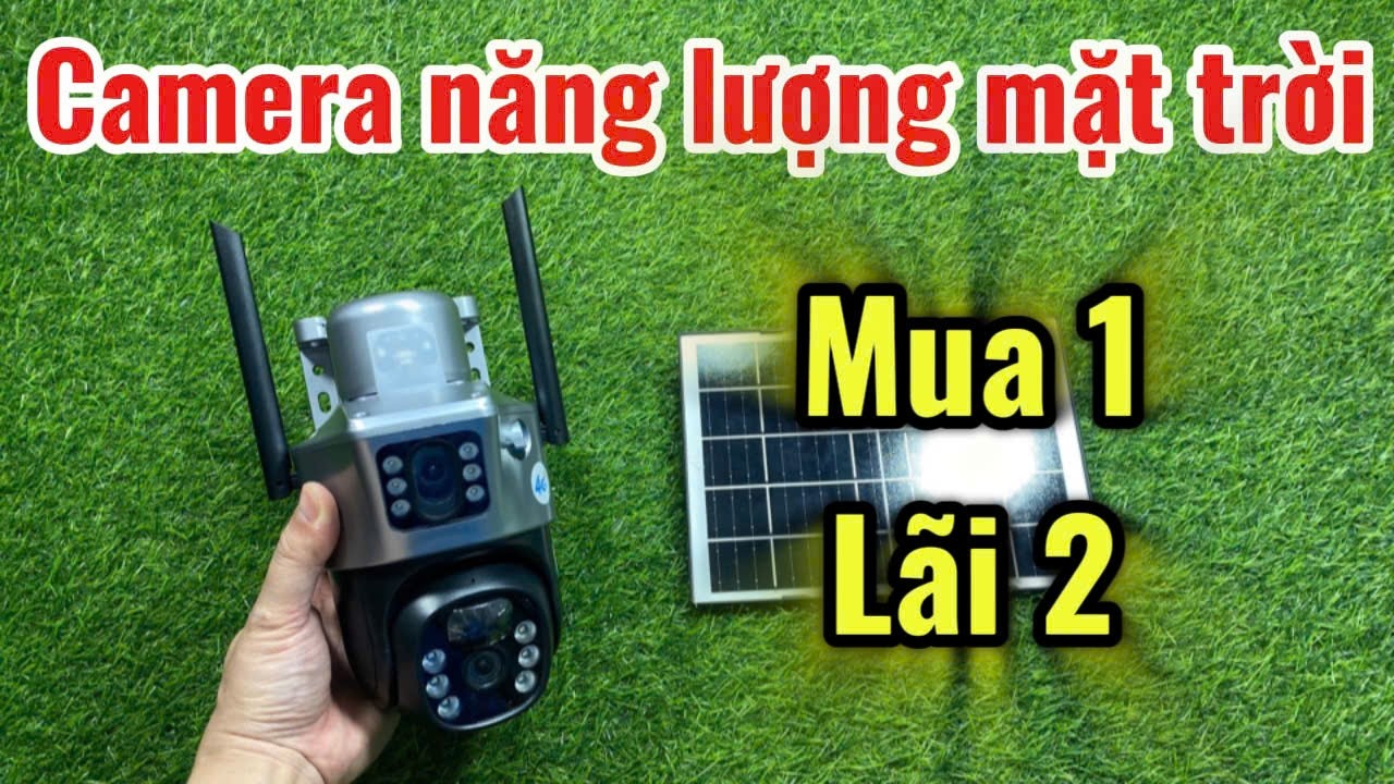 Camera Năng Lượng Mặt Trời Quay G&oacute;c Rộng 360&deg; - C&oacute; &Acirc;m Thanh 2 Chiều, Nhận Diện Chuyển Động