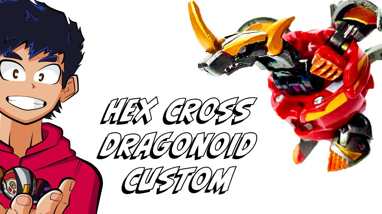 Hex Cross Dragonoid!!! Giving Drago Vexos colors - Custom Bakugan Tutorial