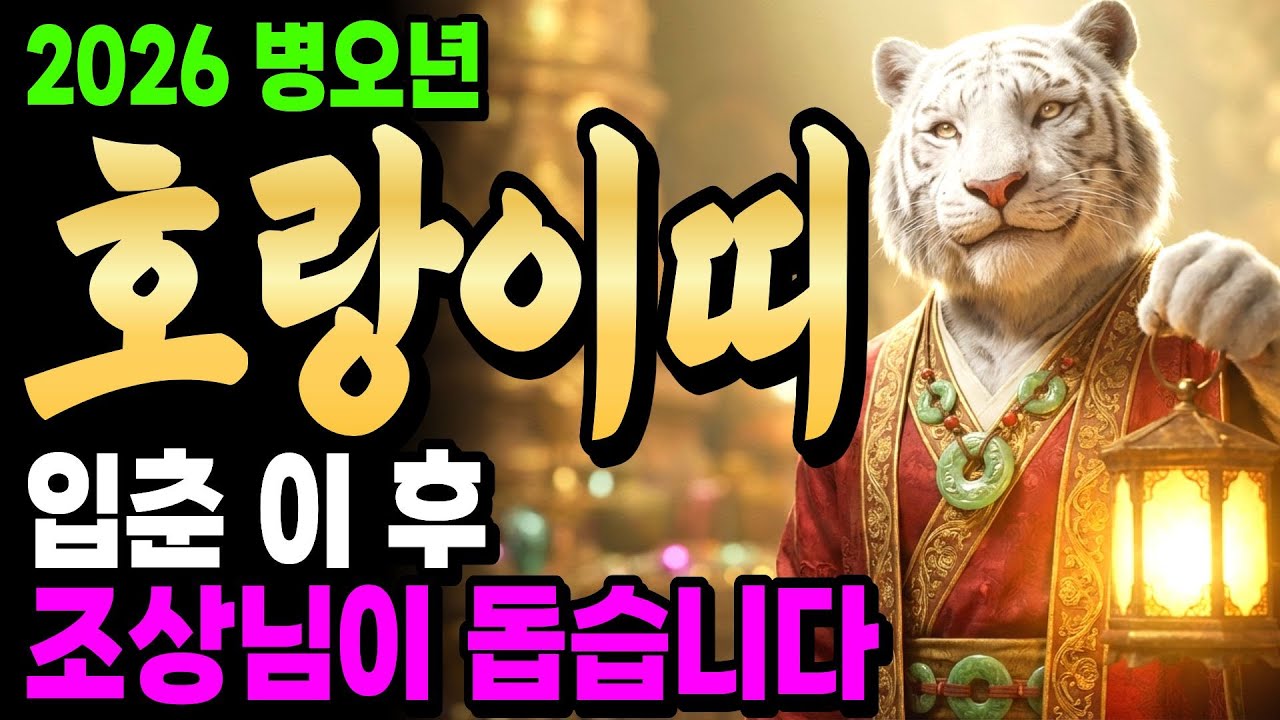 2026년 호랑이띠, 조상님이 이 영상으로 당신을 이끈 소름 돋는 이유
