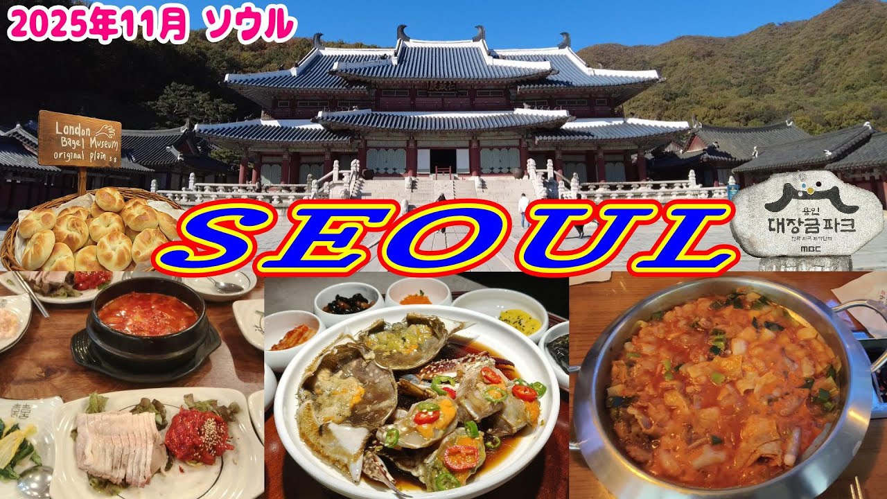 【韓国旅行】2025年11月 ソウル旅 それ程寒くなかった 夫婦秋旅